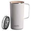 Asobu 20oz Doublewallinsulated Stainless Steel Tower Mug, white NA-SM90W